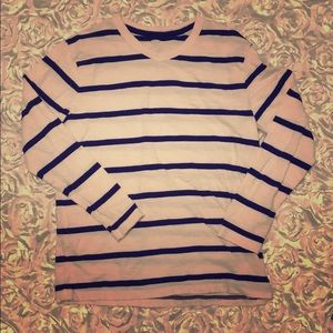Long sleeve striped v neck 10/12 boys